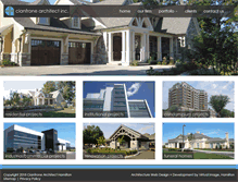 Tablet Screenshot of cianfronearchitect.com
